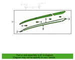 New Oem Genuine 2014-2019 Toyota Highlander Right Roof Rack Rail 63460-0E160. Fixed Price $359.95.