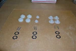 1959-1960 Ford Thunderbird Convertible Top Lower Link Nylon Bushing Set. Fixed Price $52.95.