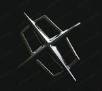 1961-69 Lincoln Chrome Star Emblem Mounts To "c" Roof Pillar New. Fixed Price $129.00.