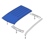 For Jeep Grand Cherokee Wk 2022 68171000AC Roof Panel. Fixed Price $1907.15.