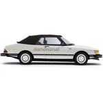 Fits Saab 900 Convertible Soft Top 1986-94 Black Cloth Section Only. Fixed Price $359.10.