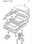 1995-03 Jaguar XJ6 XJ8 Sunroof Slide Upper Panel Cover . The Big One Look #16. Fixed Price $99.95.