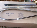 -3 Corvette 1968-1977E Top Stainless Trim Set 4 Pcs. For & Gm. Fixed Price $85.00.