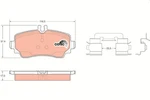 Trw GDB1293 Brake Pad Set, Disc For Mercedes-benz. Fixed Price $53.39.