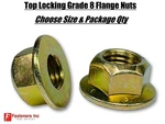 Grade 8 Top Locking Hex Flange / Frame Nuts Zinc Yellow (choose Size & Qty). Fixed Price $366.82.