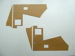 Jaguar Xjc, XJ6C, XJ12C Rear Quarter Trim Panels (1975-1978). Fixed Price $47.00.