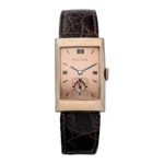 Vintage Bulova 14K Rose Gold Filled Steel 21 Mm Tank Manual Wind Wrist Watch. Fixed Price $556.00.