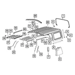For Jeep Gladiator 2020-2025 Mopar 68368922AE Front Roof Seal. Fixed Price $149.96.