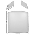 1965 1966 Mustang Roof W/2 Sail Panels Pcs Coupe Wtp Dii 3643XHWT. Fixed Price $1230.95.