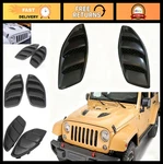 Hood Vent Cover For Jeep Jk Wrangler 2007-2017 Abs Plastic Louvers, 2-PACK, Bl. Fixed Price $65.99.