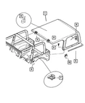 Genuine Mopar Folding Top Deck Closure Retainer 55176746AE. Fixed Price $19.45.