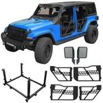 Half & Storage Cart Mirrors For Jeep Wrangler Jl Gladiator Jt 18-26. Fixed Price $448.41.