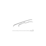 Scott Drake MM-143 1965-1966 Convertible Top Rear Tack Strip Set. Fixed Price $214.95.