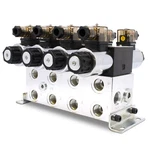 Electronic Hydraulic Double Acting Directional Control Valve, 4 Spool, 15 Gpm. Fixed Price $749.95.