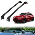 Heavy Duty 220 Lbs Roof Rack Crossbars For Alfa Romeo Stelvio 2018-2026 Silver. Fixed Price $189.90.