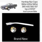 Mercedes R107 Convertible Hardtop Roof Chrome Latch Nut Caps 450SL 380SL 560SL. Fixed Price $138.59.