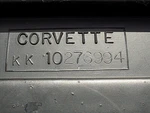 1996 Corvette Convertible Rear Deck Panel. Fixed Price $75.00.