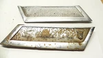 Vintage 1957-1958 Ford Fairlane Skyliner Exterior Pair Of C-pillar Trim Pieces. Fixed Price $84.35.
