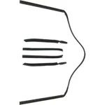 Convertible Roof Rail Kit Compatible With 1964-1965 Chevy Buick Pontiac. Fixed Price $676.19.