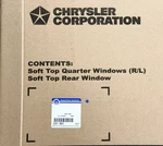 Tinted Soft Top Window Kit Set 3PC Jeep Jk Wrangler Unlimited Oem Mopar 82213831. Fixed Price $384.82.